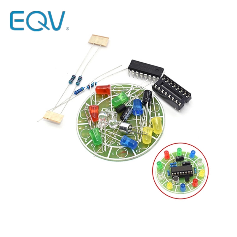 Diy Electronics Components Kit - CD4017 다채로운 음성 제어 회전 LED