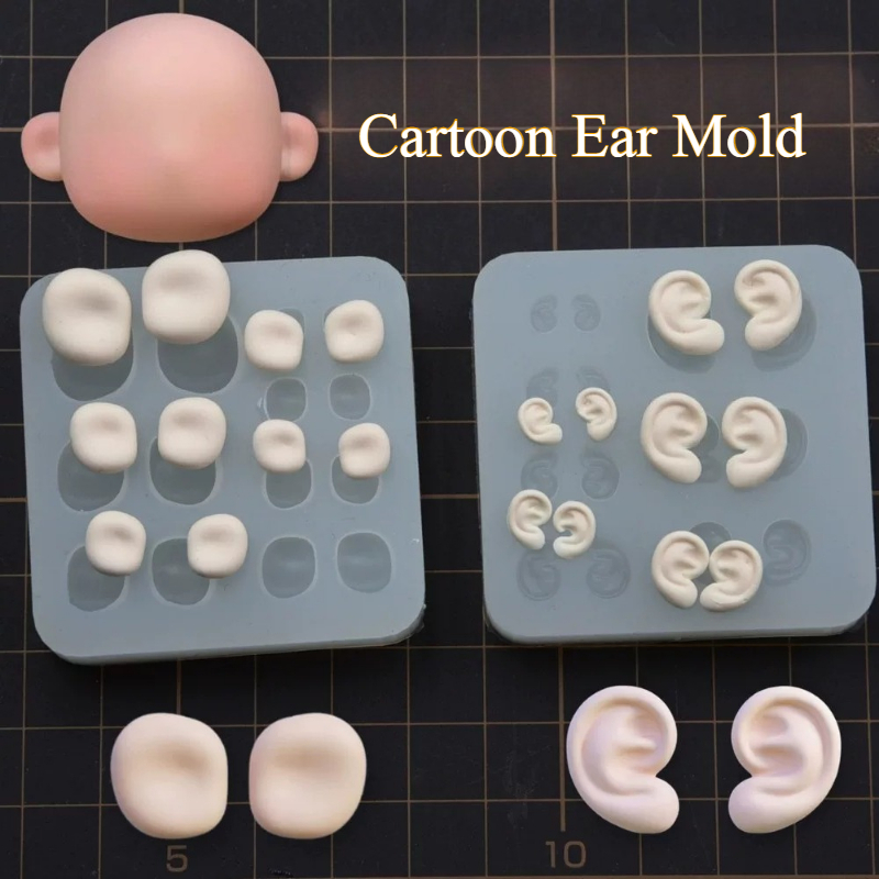 Diy Q - 만화 초경량 점토 귀 몰드 포지티브