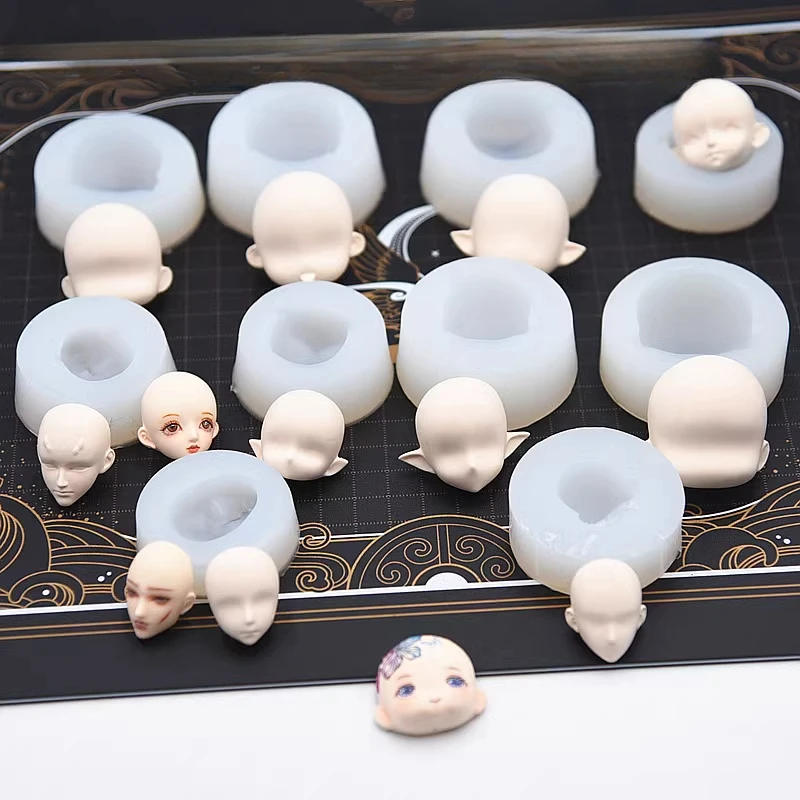 Diy Q - 초경량 점토 인형 실리콘 얼굴 금형