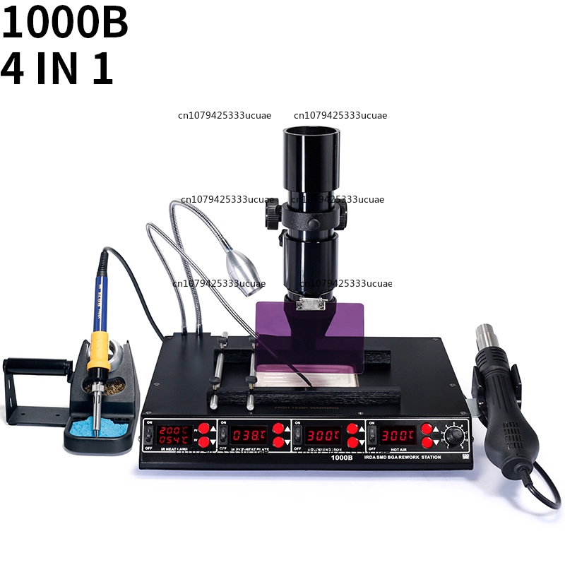 Hot Air Rework Station - 1000B/1000A 적외선 다기능 스테이션. 납땜 제거,
