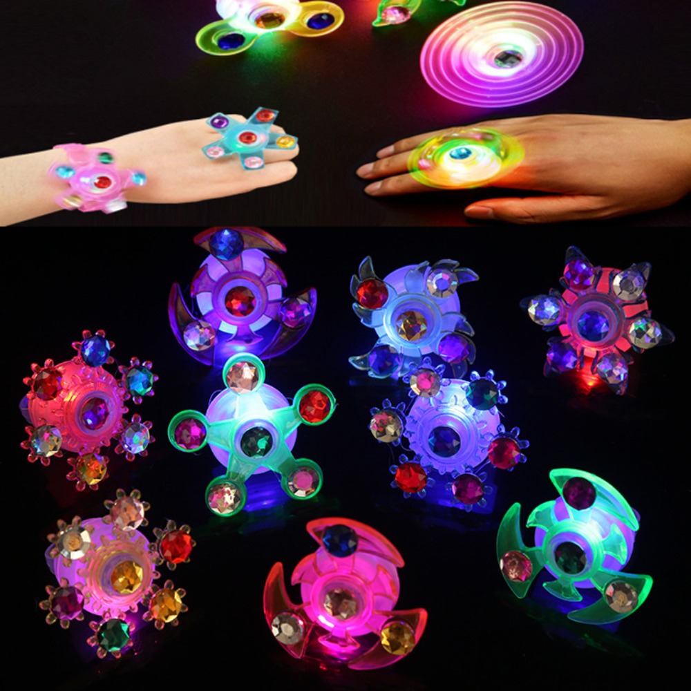 Diy Halloween Electronics - 10-30Pcs LED 빛나는 반지 회전 탑