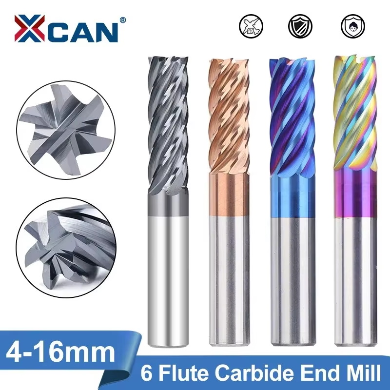 Diy Cnc Router Electronics - XCAN 4-16mm 6 플루트 밀링 커터