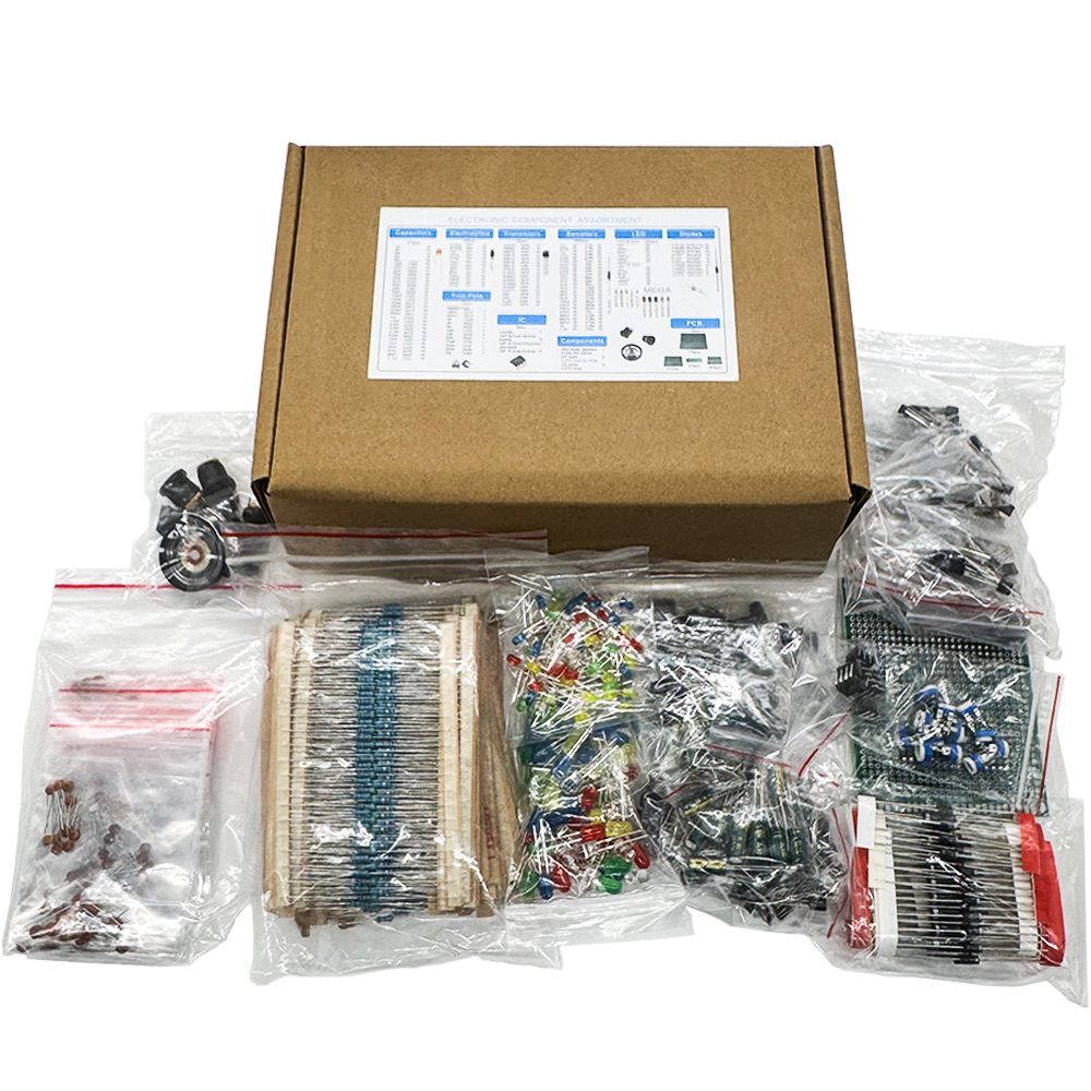 Diy Electronics Components Kit - 1900개 전자 부품 키트, 커패시터, 저항기,