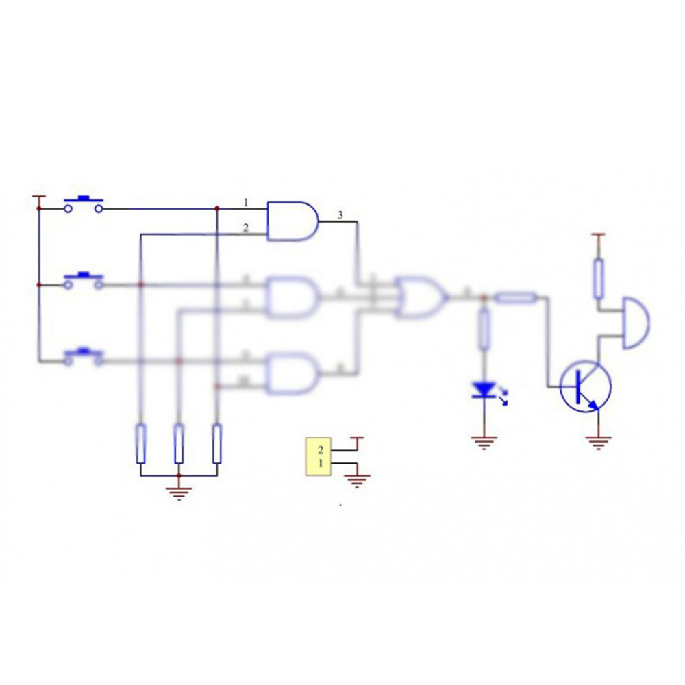 Diy Home Electronics Lab - 3인용 투표자 디지털 회로 실험 키트
