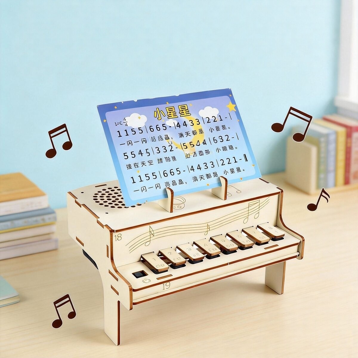 Useful Diy Electronics - DIY 나무 전자 피아노 모델 STEM