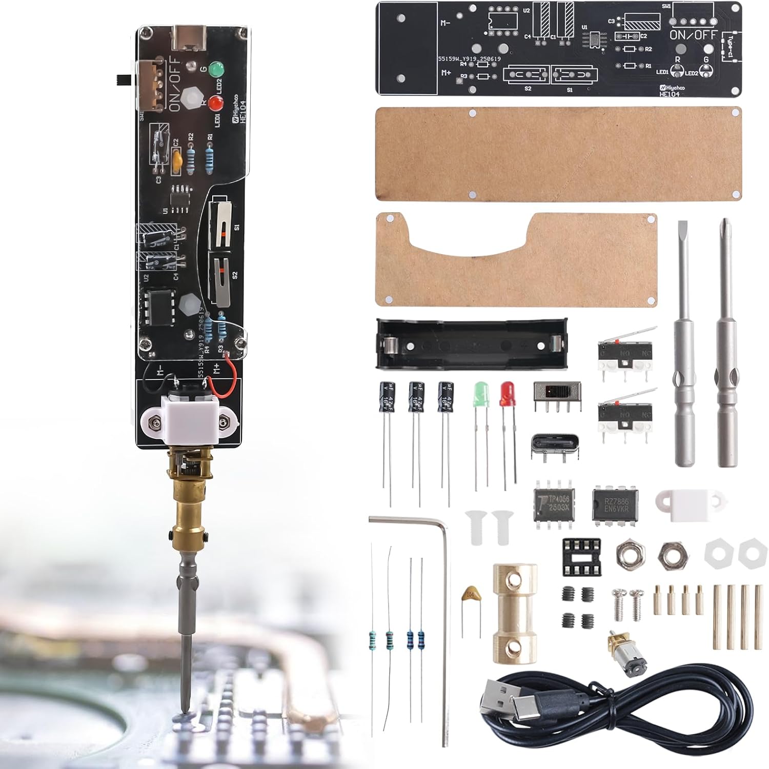 Diy Home Electronics Lab - USB 충전식 전기 드라이버 납땜 프로젝트