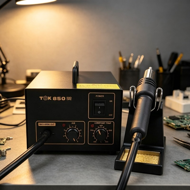 Hot Air Rework Station - TGK-850/852 정밀 2-in-1 디솔더링 스테이션 열풍기