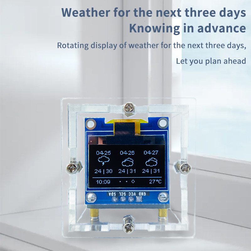 ESP8266 미니 날씨 시계 키트 DIY 납땜 프로젝 - Useful Diy Electronics 리뷰 및 가격