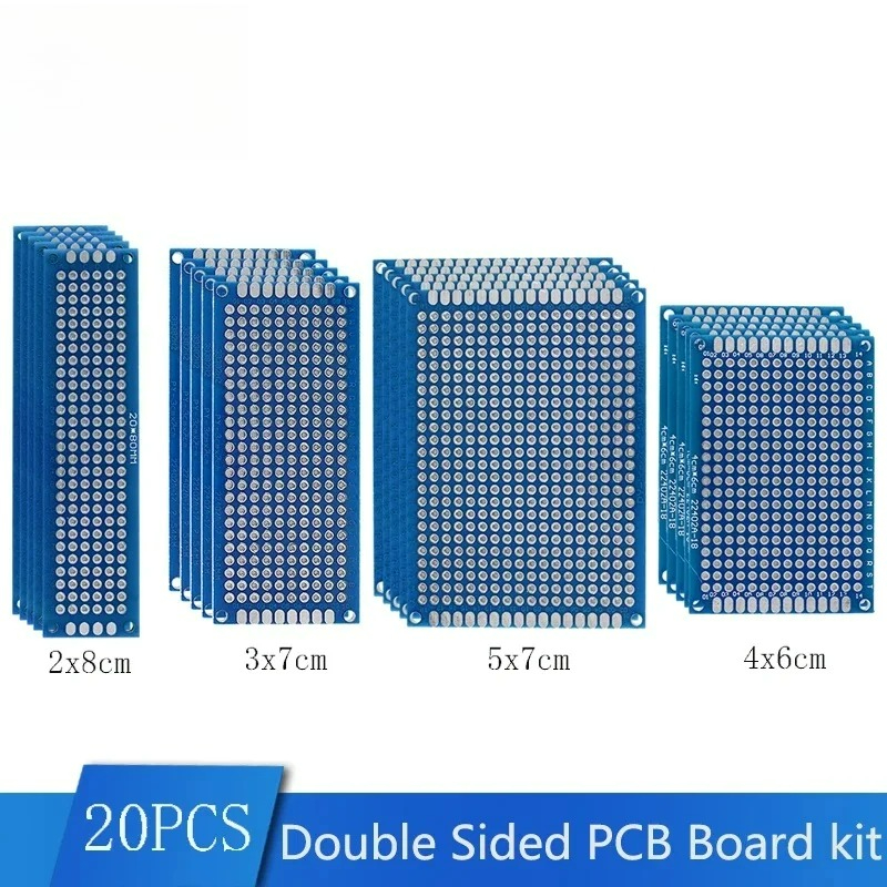 20PCS 블루 양면 PCB 프로토타입 보드 범용 회로 - Pcb Etching Kit 리뷰 및 가격