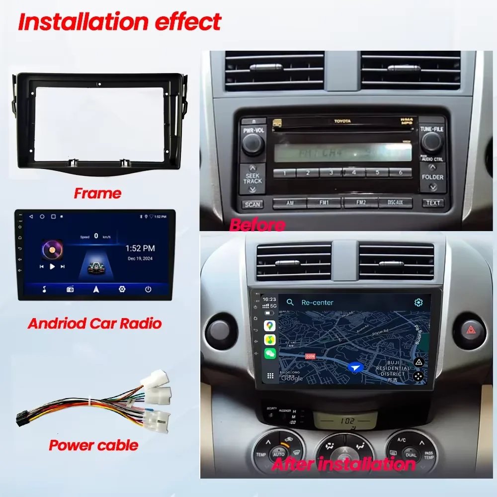 토요타 RAV4 2007-2010 2011 자동차 오디 - Diy Electronics Radio 리뷰 및 가격