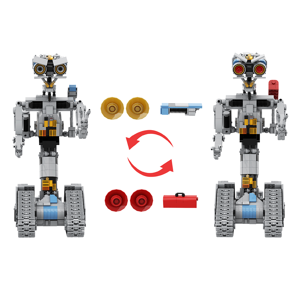 MOC 클래식 영화 기계 단락 회로 Johnnyed-5 - Diy Lego Electronics 리뷰 및 가격