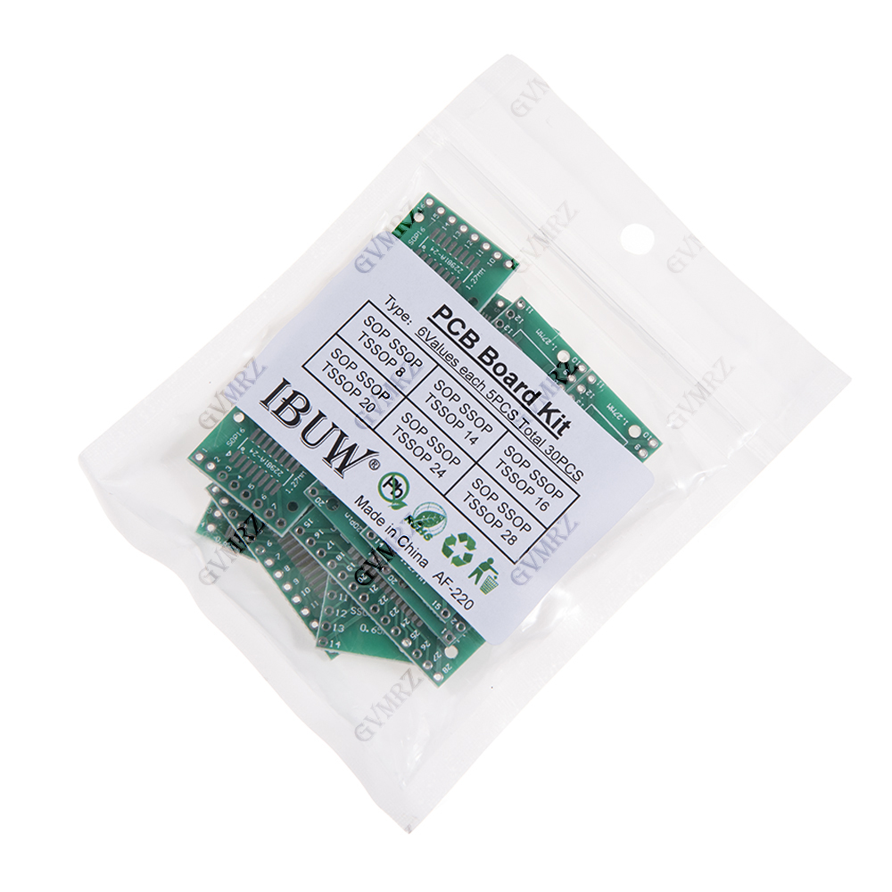30PCS 6가지 값 SOP SSOP TSSOP PCB - Pcb Etching Kit 리뷰 및 가격