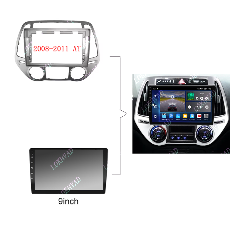 현대 i20 i-20 2012-2014용 9인치 차량용 - Diy Electronics Radio 리뷰 및 가격