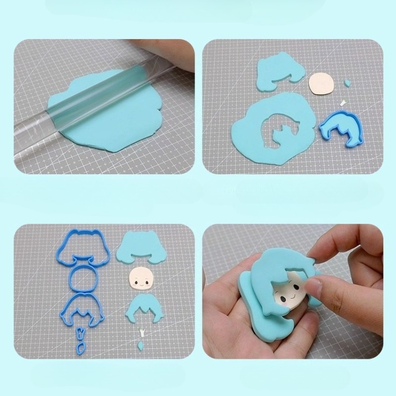 비스킷 클레이 인형 커팅 몰드 헤어스타일/얼굴/등판 클 - Diy Q 리뷰 및 가격
