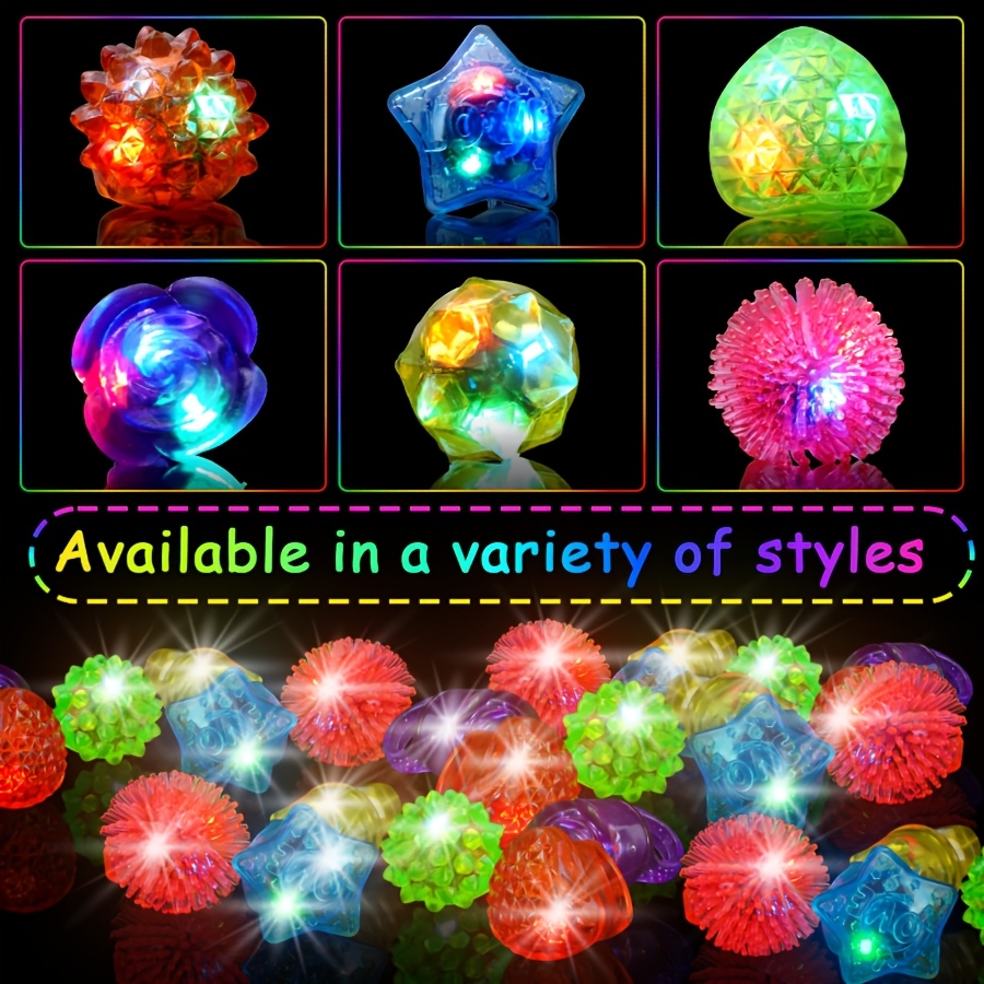 10개 LED 젤리 반지, 어둠 속에서 빛나는 반짝이  - Diy Halloween Electronics 리뷰 및 가격