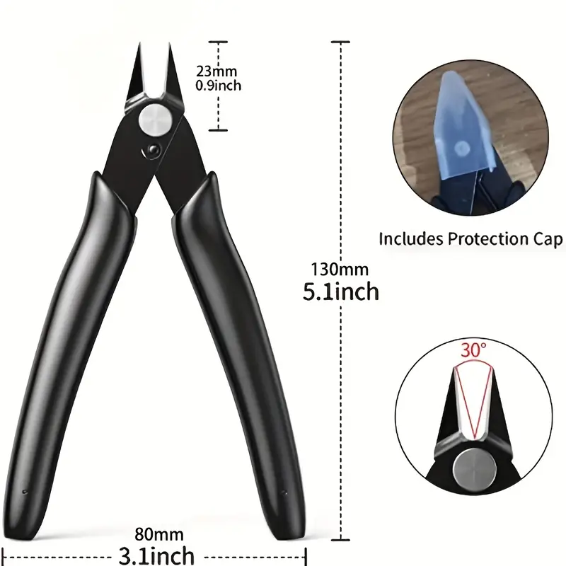 5인치 정밀 와이어 커터 및 지퍼 타이 커터 - 보석  - Useful Diy Electronics 리뷰 및 가격