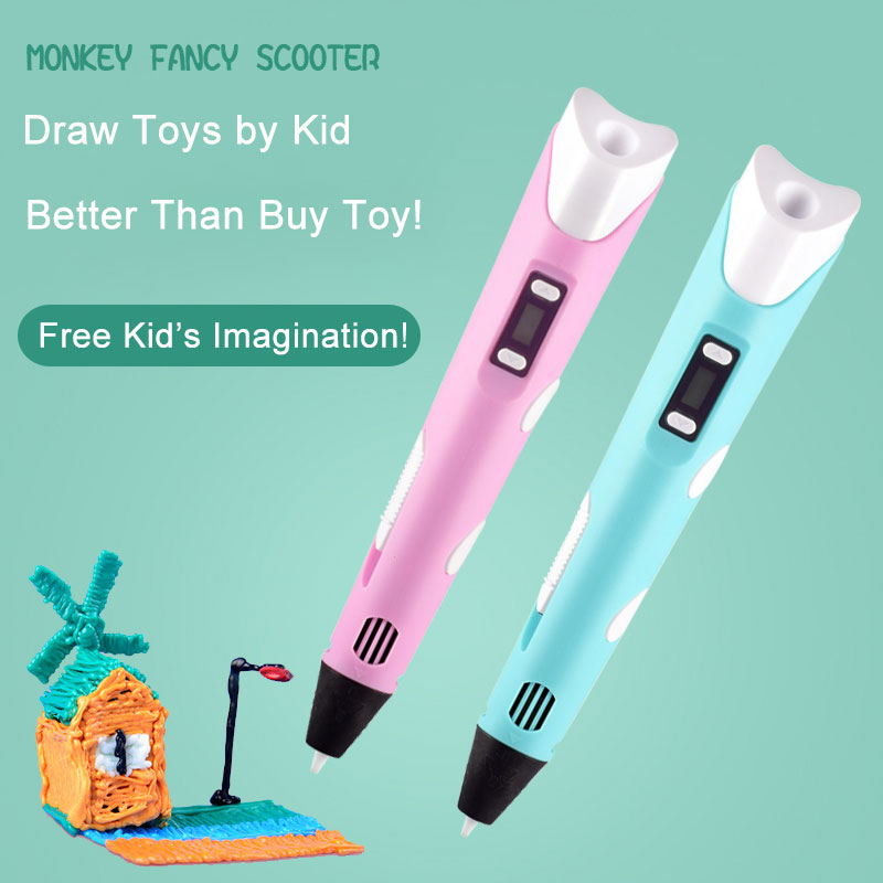 LED 디스플레이가 있는 전자 3D 프린팅 펜, 25M - Useful Diy Electronics 리뷰 및 가격