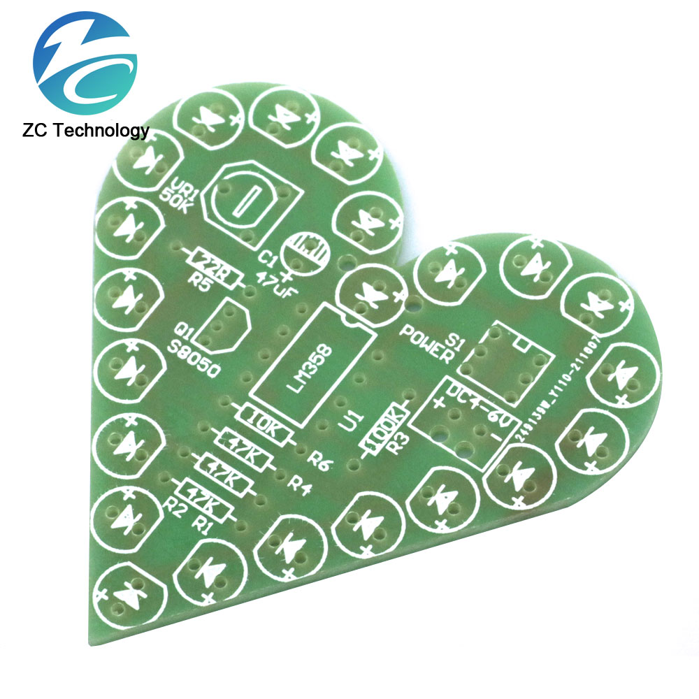 DIY 키트 심장 모양 호흡 램프 키트, DC 4V-6 - Diy Electronics Learning Kit 리뷰 및 가격