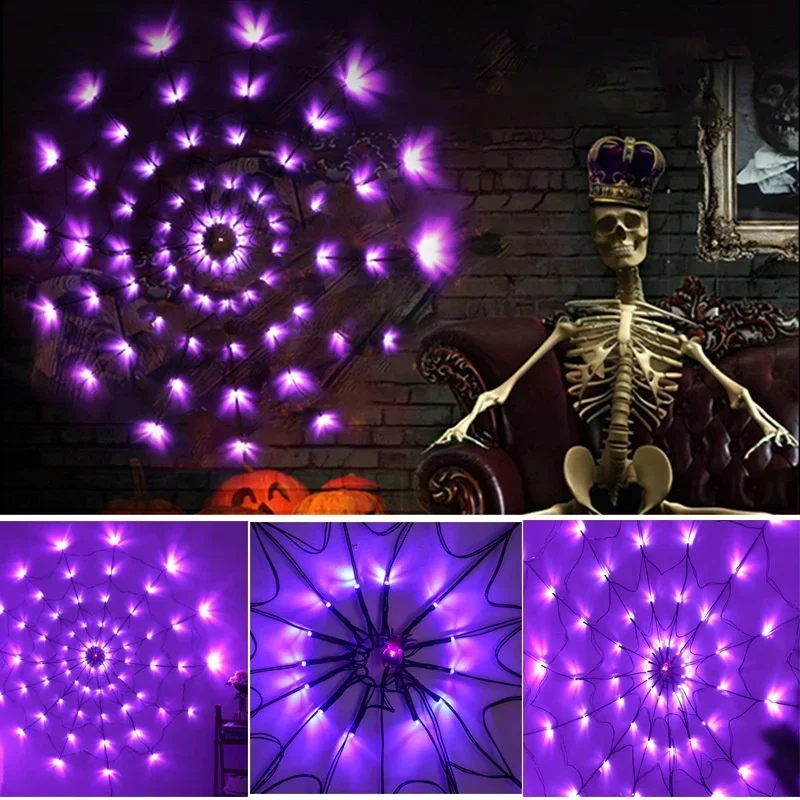 할로윈 LED 스트링 라이트 거미줄 유령 축제 분위기  - Diy Halloween Electronics 리뷰 및 가격