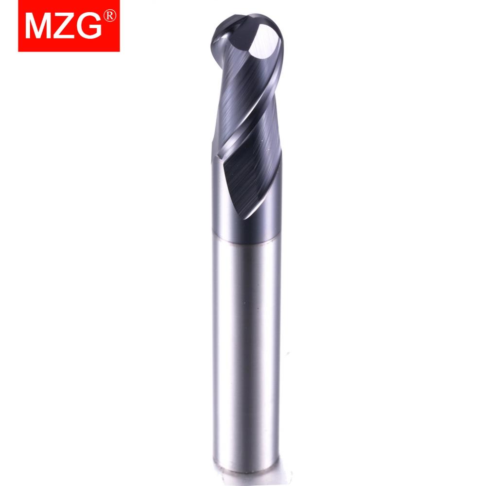 MZG 2 플루트 HRC58 볼 엔드 밀 텅스텐 카바이 - Diy Cnc Router Electronics 리뷰 및 가격