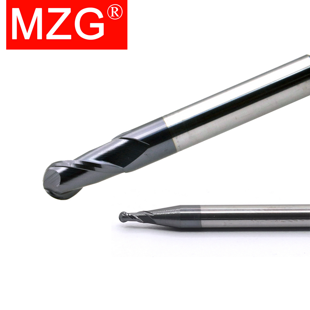 MZG 2 플루트 HRC58 볼 엔드 밀 텅스텐 카바이 - Diy Cnc Router Electronics 리뷰 및 가격