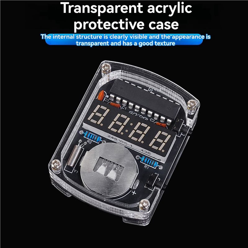 2X DIY 시계 LED 시계 전자 키트 0.28인치  - Diy Electronics Learning Kit 리뷰 및 가격