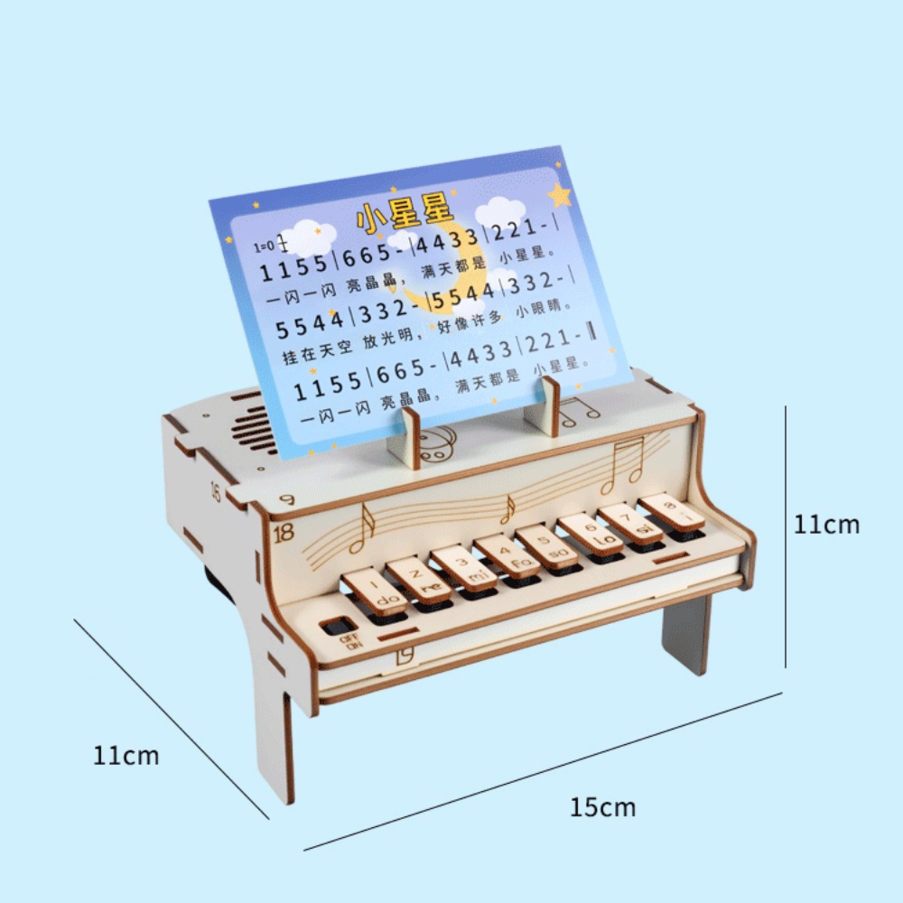 DIY 나무 전자 피아노 모델 STEM 조립 키트 물리 - Useful Diy Electronics 리뷰 및 가격