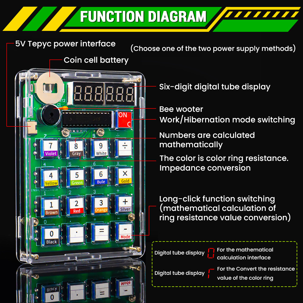 DIY 계산기 전자 생산 키트 쉘이 있는 LED 디지털 - Pcb Etching Kit 리뷰 및 가격