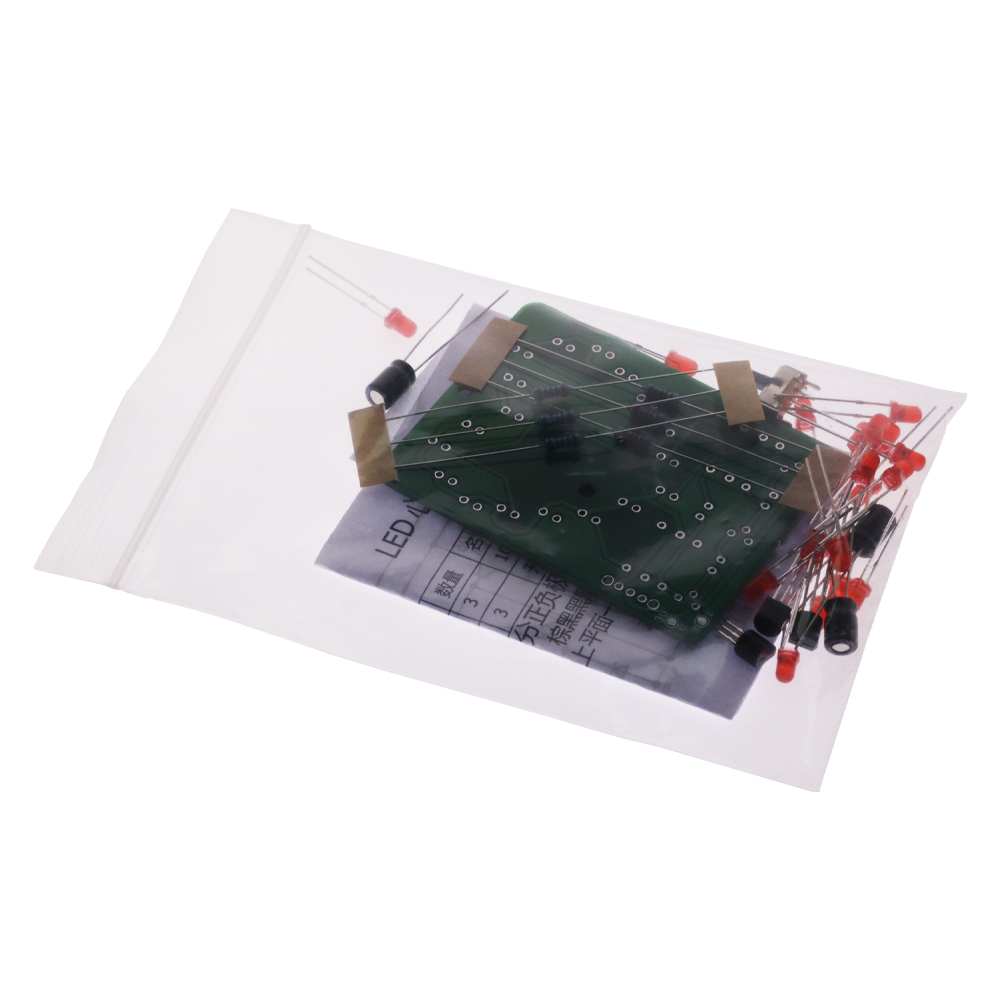 LED 심장 모양의 러닝 라이트 깜박이는 물 조명 키트 - Diy Electronics Learning Kit 리뷰 및 가격