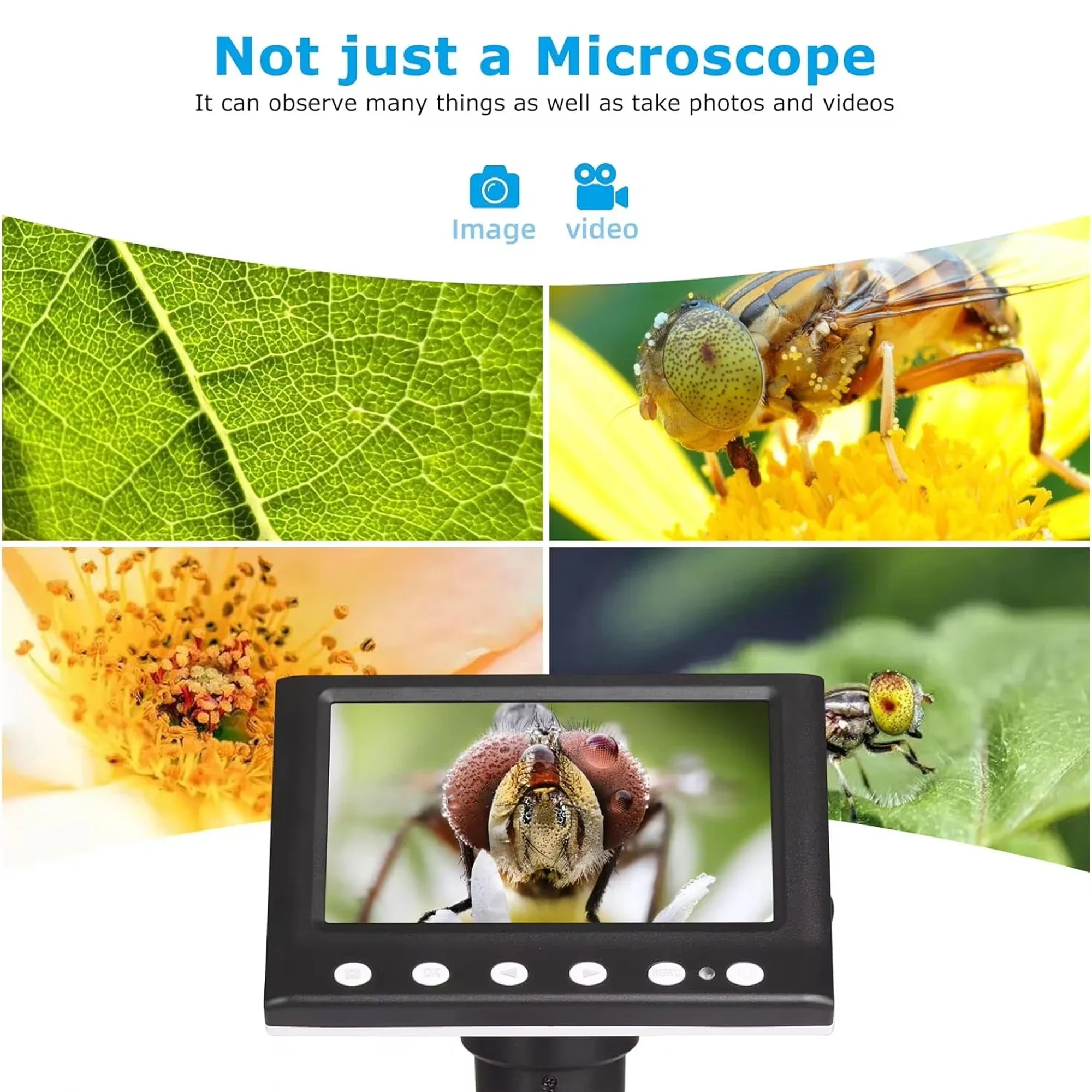 검사용 현미경 1000배율, 8개 LED 조명 및 32 - Diy Microscope For Electronics Repair 리뷰 및 가격