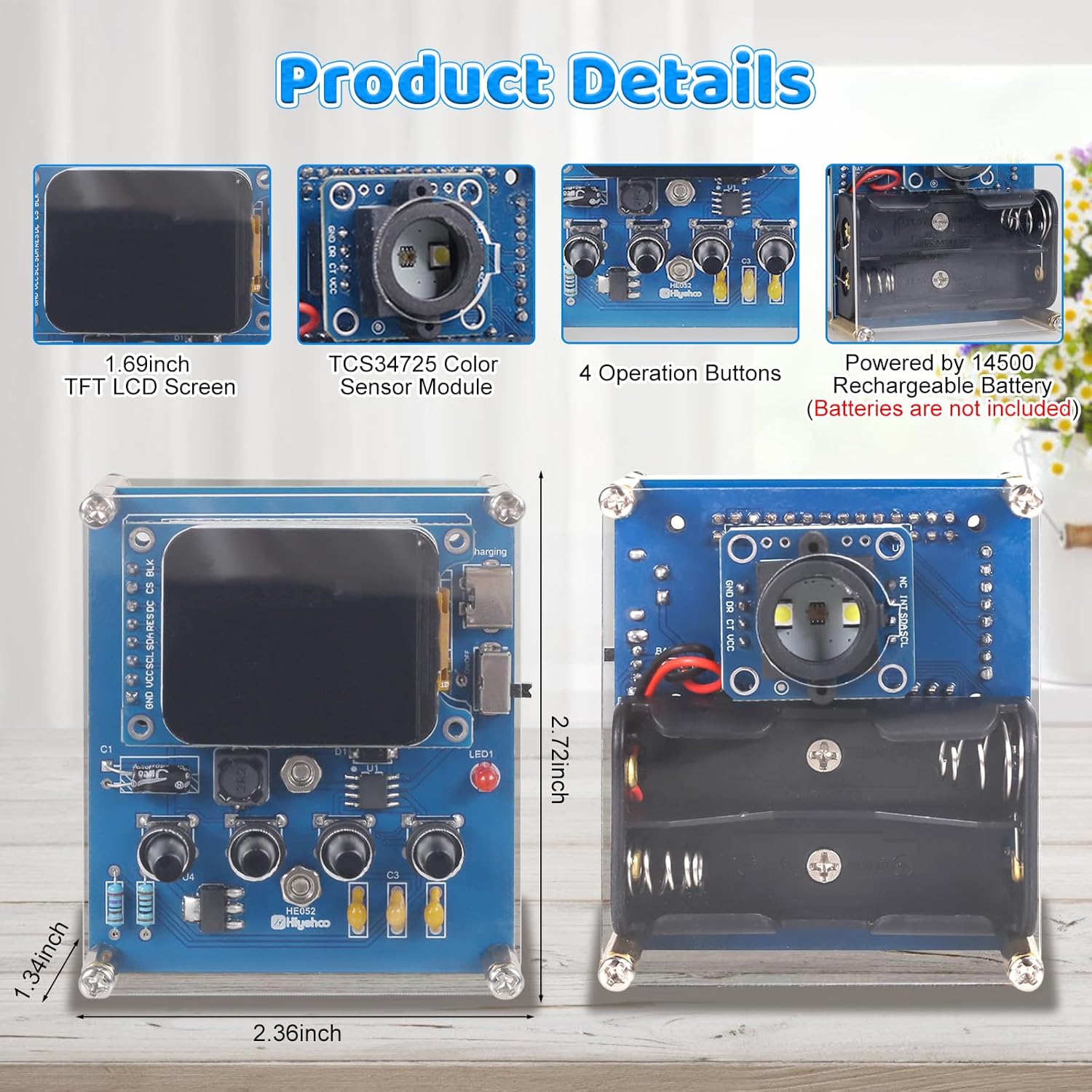 TCS34725 센서가 포함된 DIY 색상 인식 납땜  - Diy Electronics Learning Kit 리뷰 및 가격